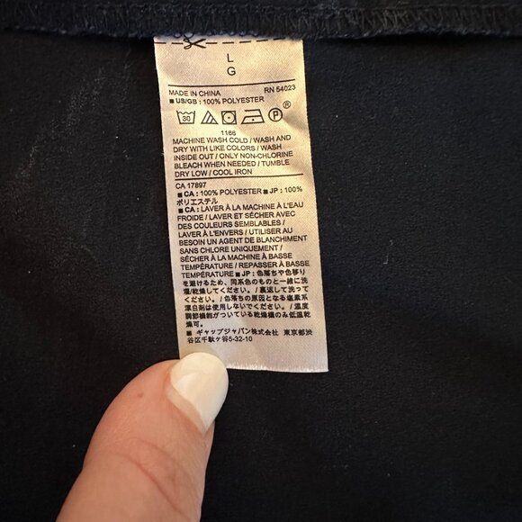 Banana Republic Camisole, US Large 10, Navy, Adjustable Straps - Picture 4 of 4